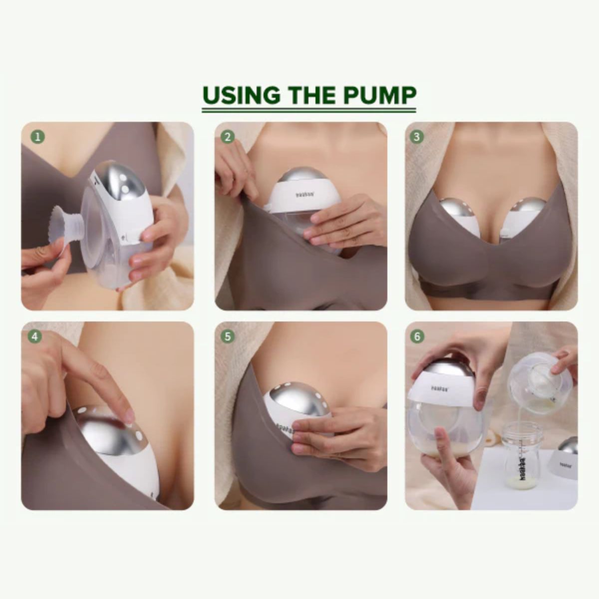 Haakaa E-Ladybug Wearable Electric Breast Pump - 2PK - Ultra-Slim & Discreet Design