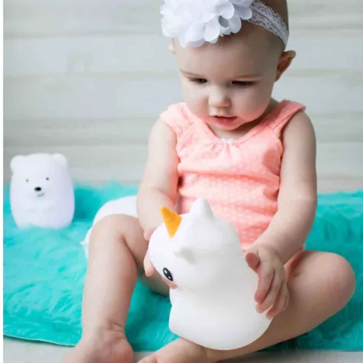 LumieWorld LumiPets LED Night Light with Remote Control - Unicorn - Child-Safe & Soft Design