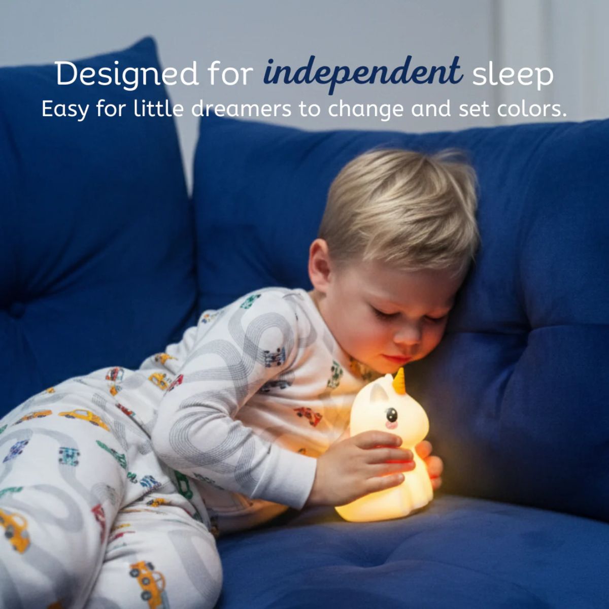 LumieWorld LumiPets LED Night Light with Remote Control - Unicorn - Soothing Bedtime Comfort