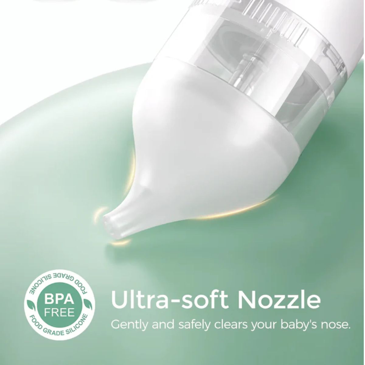 Momcozy BreezyClear 2-in-1 Electric Nasal Aspirator Replacement Heads - Soft BPA-Free Silicone