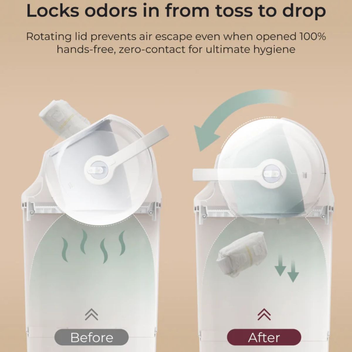 Momcozy Triple-Seal Diaper Pail - Smart & Convenient Design